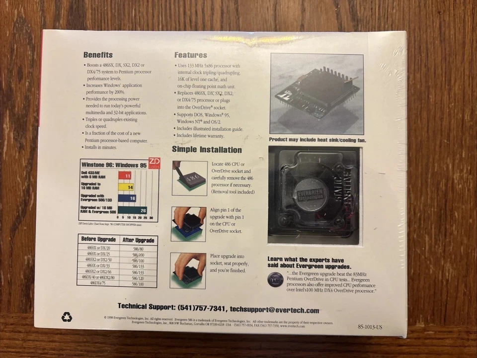 Evergreen Amd 486 Processor Upgrade, New In box - Image 2 of 4