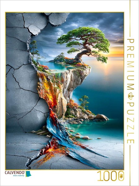 Calvendo Puzzle Where Life Breaks Through Stone | 1000 Pieces, Finished Size 25.-image