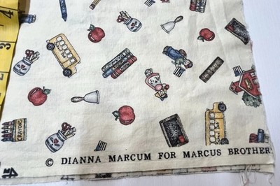 Dianna Marcum SCHOOL DAYS Fabric by Marcus Fabrics  19 Inches X 44 Inches