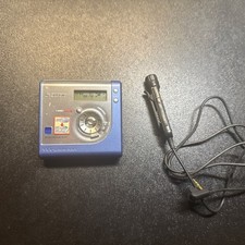 Sony MZ-NH700 Hi-MD MD Walkman, MDLP, Net Minidisc Player - Blue - Fully Tested