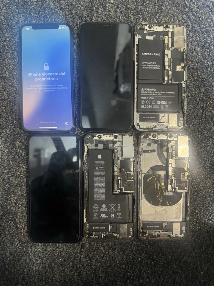 Lot Of 3 iPhone X/Xs Scrap For Parts Only - Image 2 of 2