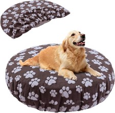 Washable Dog Bed Covers Replacement Round Waterproof Bed Cover for Dog 45 45 11 