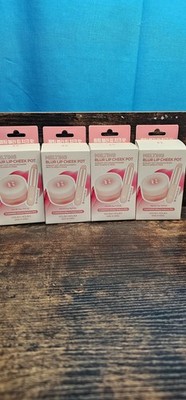 Brand New Holika Holika Melting Blur Lip Cheek  Pot Muted Mulberry Pink Lot Of 4