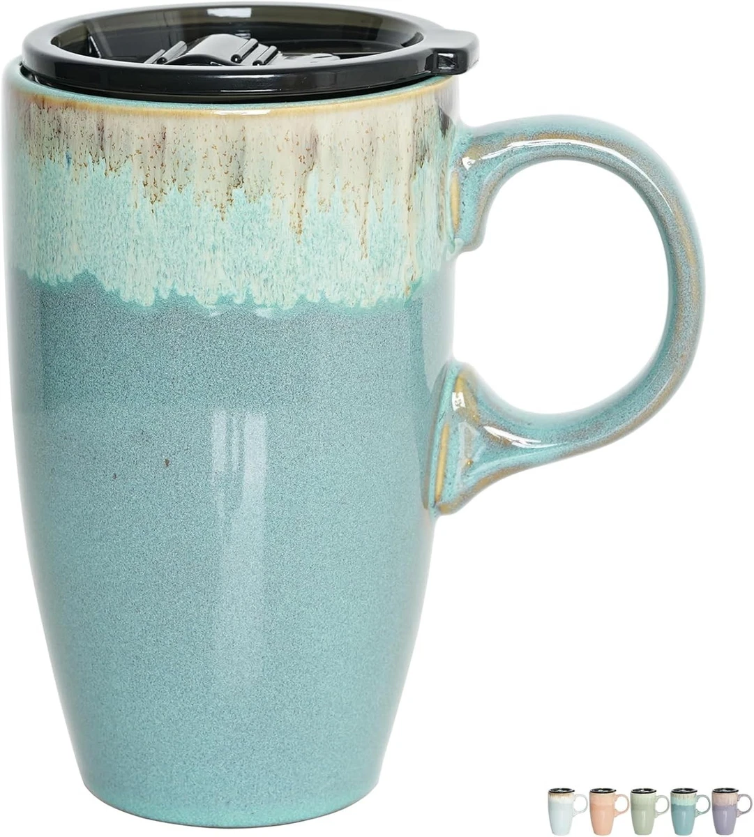 ceramic coffee cup with lid products for sale | eBay