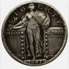 Exceptionally rare--1927-S Standing Liberty Quarter Avidly Pursued Choice