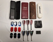 Vintage Darts Accessories Bottelsen Unicorn Crystal Cases Misc Case Stems Lot