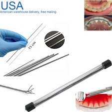 US 10Pcs/Pack Dental Orthodontic Flat Strand Lingual Retainer Wire 010"x028" SS