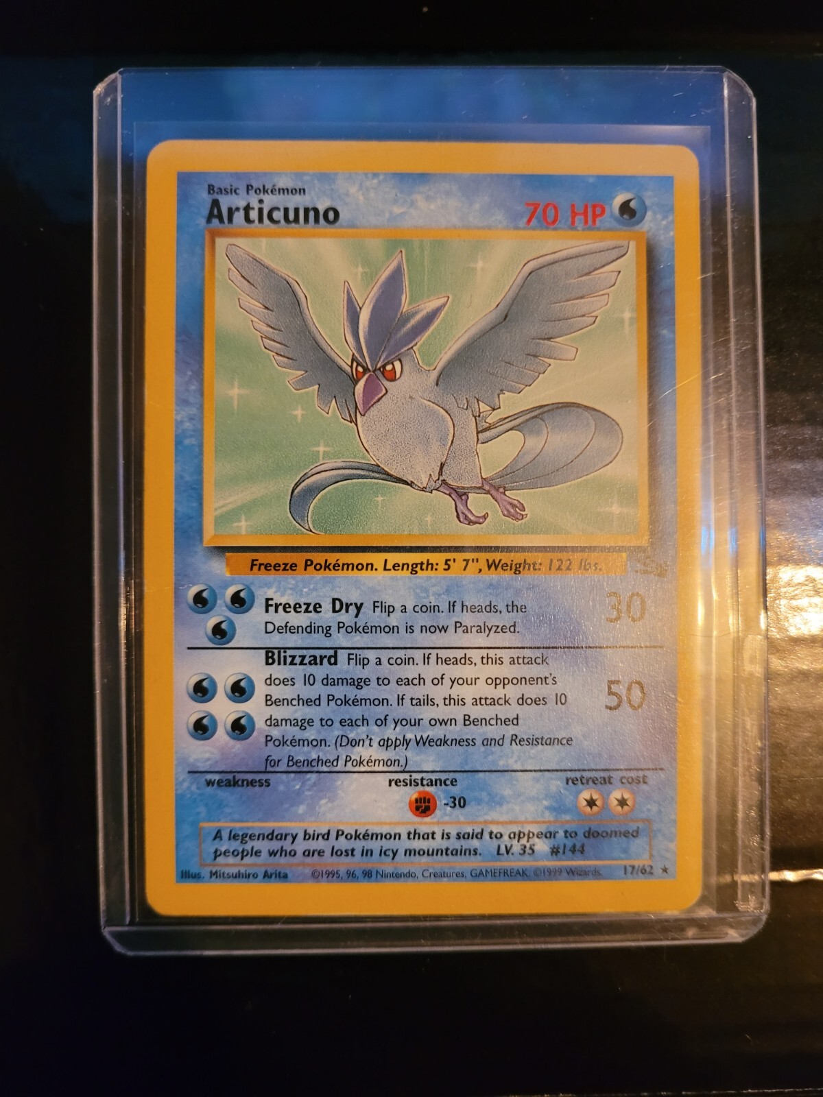 Articuno 17/62 - Pokemon Fossil Card