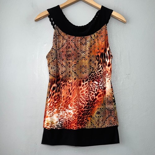 Wrapper Size Small Sleeveless Blouson Top Goblincore Hippie Festival Boho Y2K - Picture 4 of 9