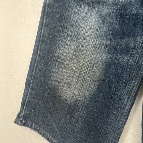 Chams Denim Jean Shorts Youth Size 10 Blue Denim Baggy Hip Hop Y2K 86612 - Picture 11 of 11