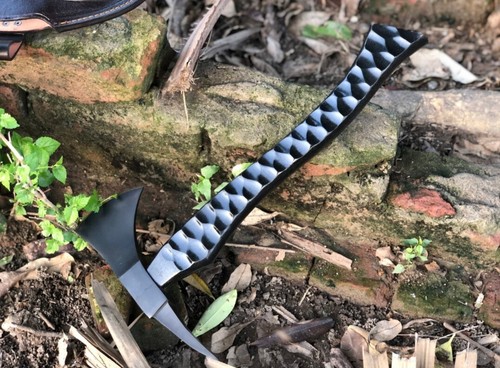 Tomahawk Hecho a Mano Personalizado, Hacha Barbuda Vikinga, Mejor Regalo de Cumpleaños para él - Imagen 4 de 6