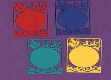 SANTA SLEIGH die cuts scrapbook cards