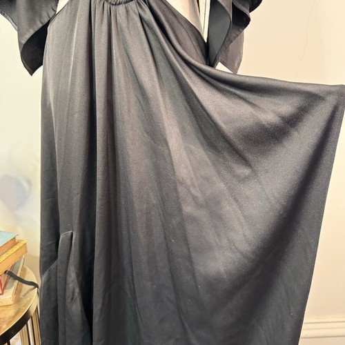 Phillip Lim Maxi Dress Cut Out Black Drape Size 12 $995 Minimalist V Neck - Picture 4 of 12