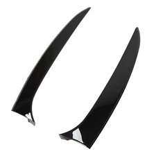 2pcs Gloss Black Rear Window Side Spoiler Wing Canard Splitter for  