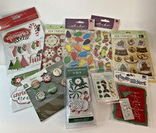 Lot Of 9 Assorted Christmas Stickers Craft Decorations, New