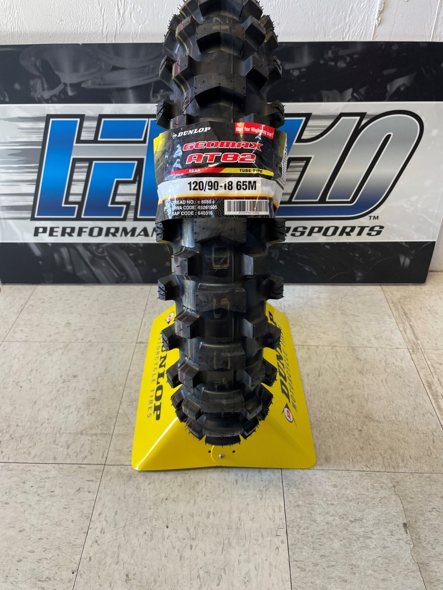 DUNLOP Tire - Geomax AT82 - Rear - 120/90-18 - 65M 45261505 ENDURO