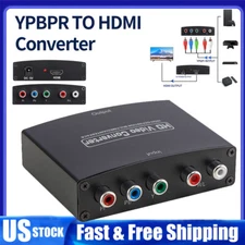 YPbPr to HDMI Adapter Component R/L Audio Converter 1080P Video for DVD PS3 Xbox
