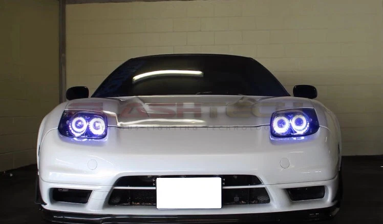 Kit de anillo de halo de faros LED RF blanco brillante para Acura NSX 02-05 Foto 3 de 4