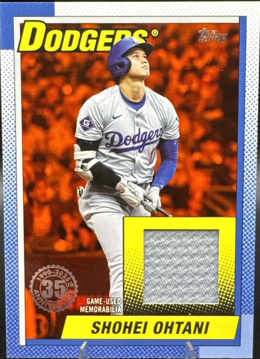 大谷翔平 2023 TOPPS MATERIAL RELICS #MLMSO 2023 Topps Flagship Collection Shohei Ohtani Jumbo Oversized