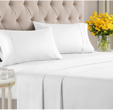 New CGK Unlimited Full Size Luxury Sheet Set - 100 Cotton - 400-Thread-Count