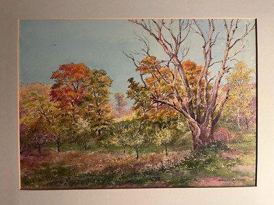 Aquarell von E. Diefenbach, signiert und datiert 1964