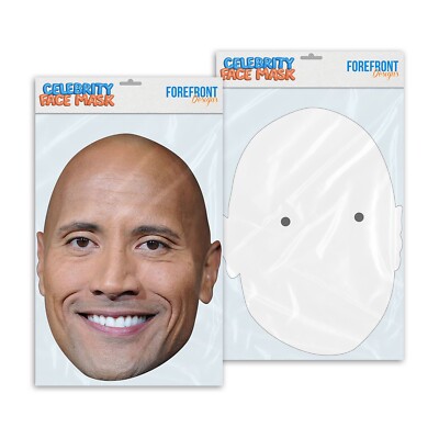 Personalisierte lustige Promi Gesichtsmaske Dwayne Johnson Ready to Wear