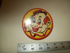 Vintage Tin Metal Lithographed Clown Birthday Noise Maker Kirchhof Newark NJ USA