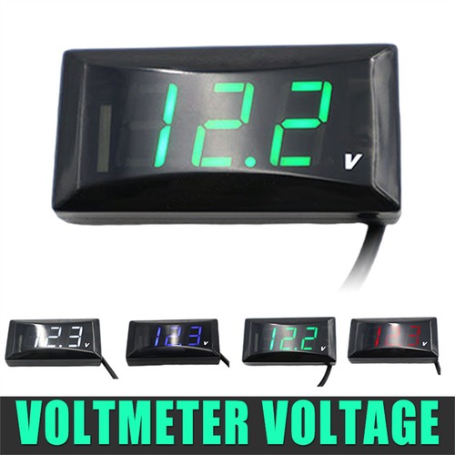 Voltmeter 12v Koso Voltage Meter With Bracket 12v-150v Led Digital Display Voltmeter Car Motorcycle M 729689