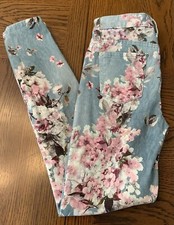 Jeans 7 For All Mankind Women's Skinny Floral Ankle Jeans Size 24 In seam 26