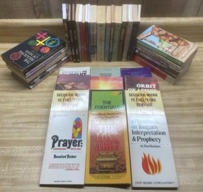 Lot (48) Pocket Size Pastor Library Book Christian Gospel Praise Worship VTG God