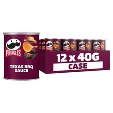 Pringles Texas BBQ Snacking Crisps Pack of 12 x 40g