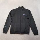 Adidas Mens Track Jacket Small Black Miami Neon Trefoil Firebird Original SST