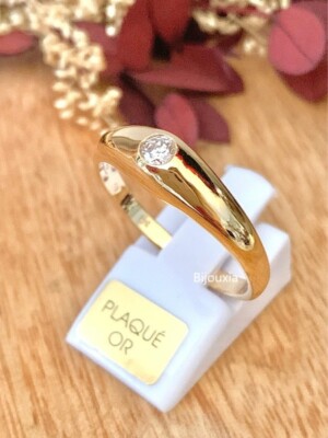 Bijoux Bague Solitaire 18 Carats Bague De Fiançailles Solitaire