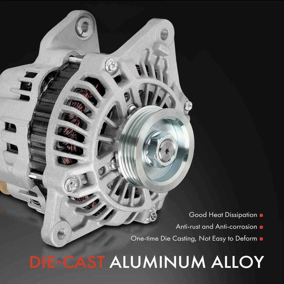 Alternador para Mitsubishi Eclipse 1995-1999 Eagle 75/90A 12V CW polea de 4 ranuras Foto 4 de 4