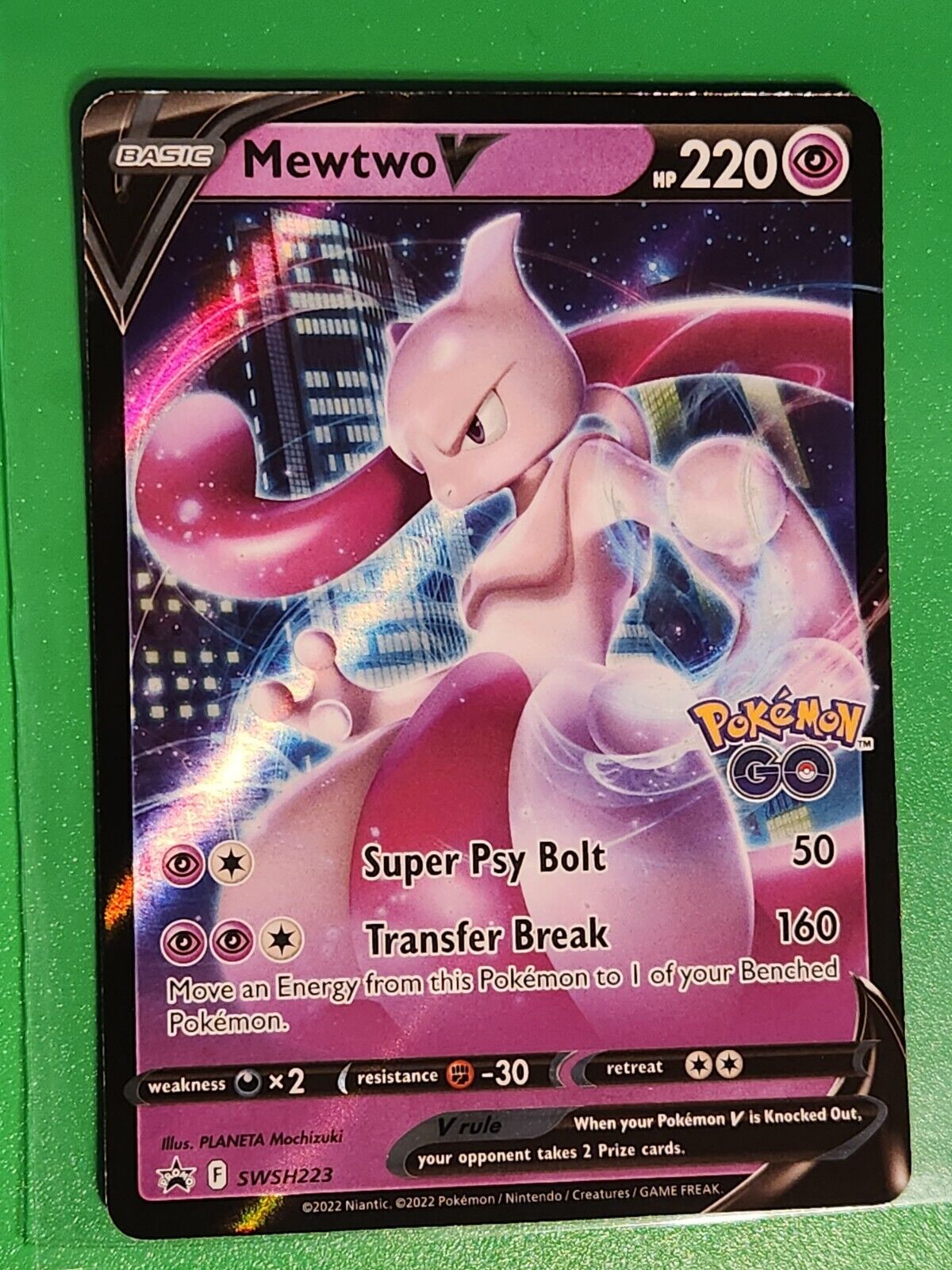  Pokemon - Mewtwo V -SWSH229 - Full Art - Black Star Promo - Pokemon  Go : Toys & Games