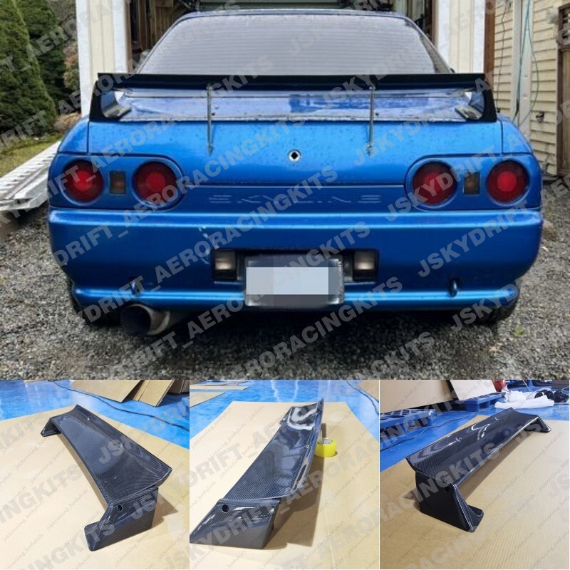 For Nissan Skyline R32 GTR Carbon Fiber Rear Trunk Spoiler Tail