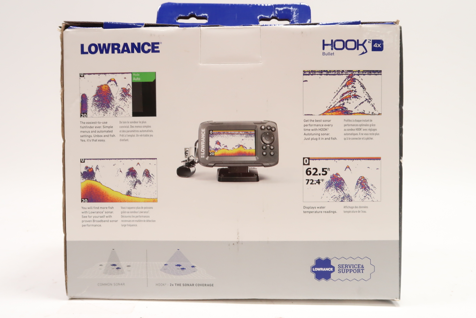Lowrance HOOK24x GPS Bullet Transducer Fish Finder 0913 763236969038