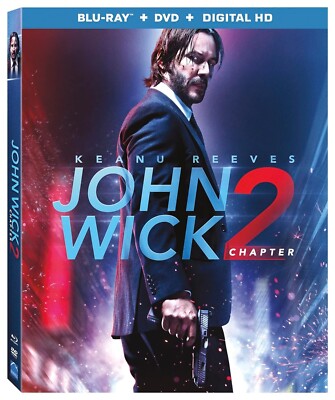 NEW John Wick: Chapter 2 Blu Ray DVD THE MOVIE PART 2  KEANU REEVES JON CH2
