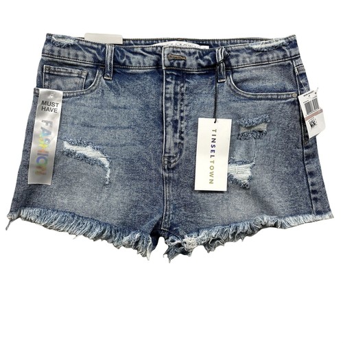 tinseltown nwt mom short y2k frayed hem 