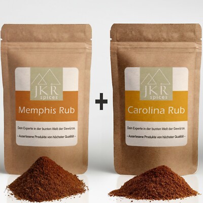 1kg BBQ Carolina Rub + 1kg Barbecue Memphis Rub Kombi Grillgewürz Angebot
