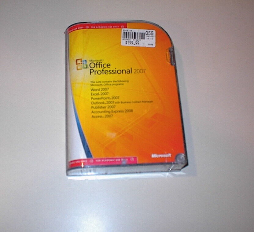 Microsoft Office 2007 Professional Full Retail Genuine with Product Key  academic | eBay