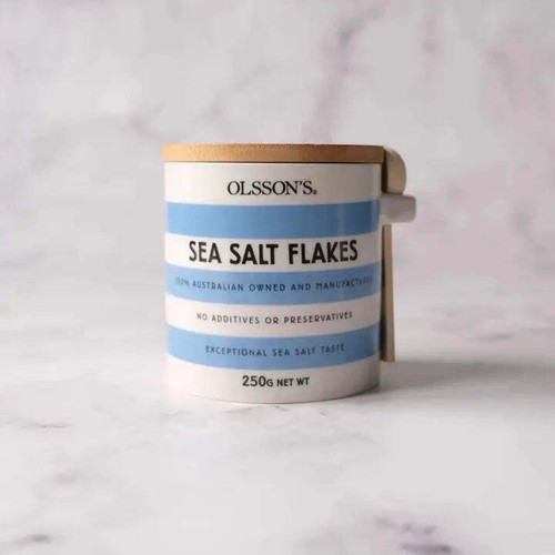 Olsson's Sea Salt Flakes in Stoneware Jar - 250g - Bild 2 von 3