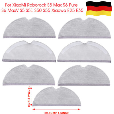 DE Wischtuch Ersatz Für Roborock Q7+ Q7 Max S6 S6 Max S6 Pure S5 S50 S55 S5 Max