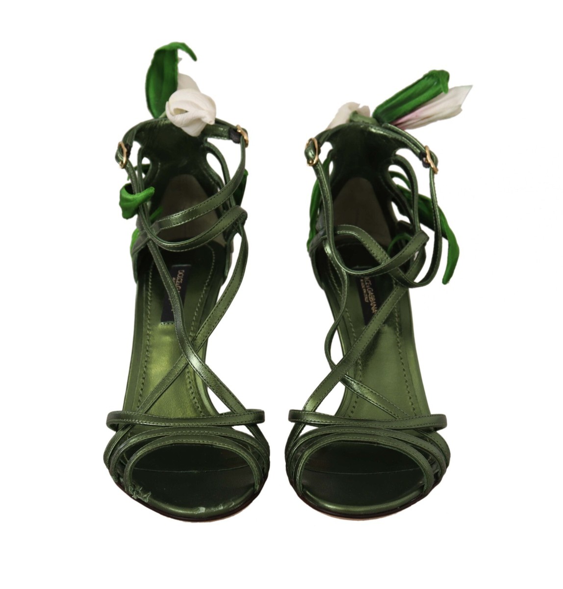 DOLCE & GABBANA Shoes Sandals Acid Green Leather Strappy DOLCE & GABBANA Shoes Sandals Acid Green Leather Strappy