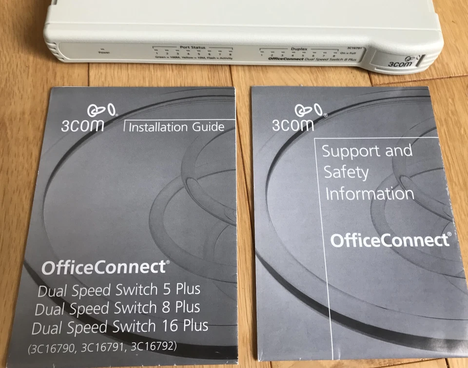 3Com OfficeConnect (3C16791) 8-Ports External Switch-OPEN BOX, NEW. - Image 3 of 4