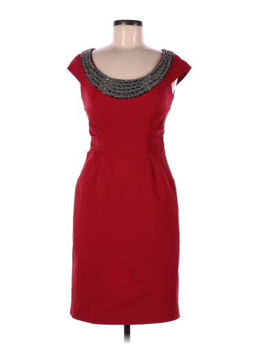 Adrianna Papell Women Red Cocktail Dress 6 - image 1