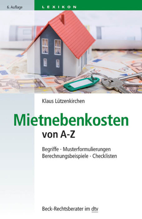 Mietnebenkosten Von A - Z | Klaus Lützenkirchen | Deutsch |