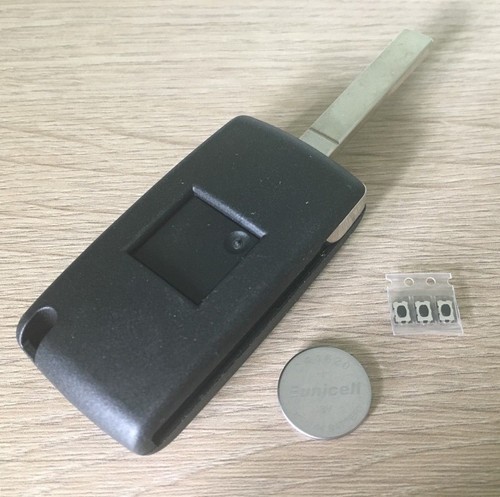 Repair KIT for Citroen 3 button remote flip key, blade without groove - Picture 2 of 3