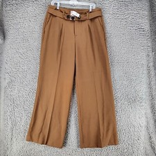 Cato Pants Womens 14 Brown Stretch High Rise Wide Leg NWT