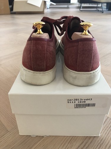 COMMON PROJECTS TOURNAMENT 43 Rot Canvas leder Achilles - Bild 4 von 6
